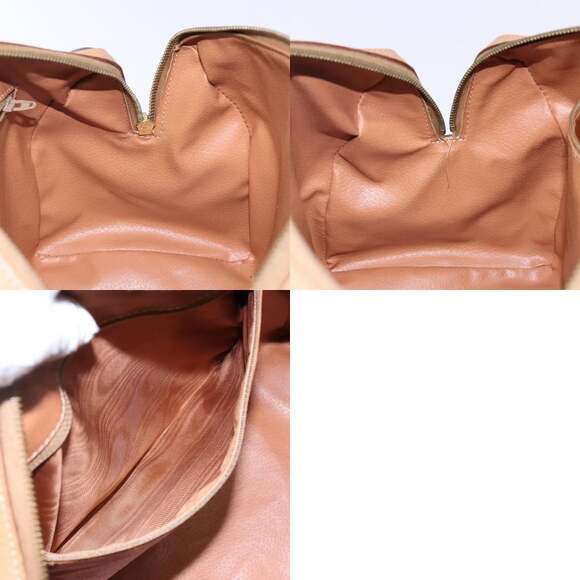 CELINE Macadam Canvas Hand Bag Pvc Leather Brown Gold - Picture 12 of 12